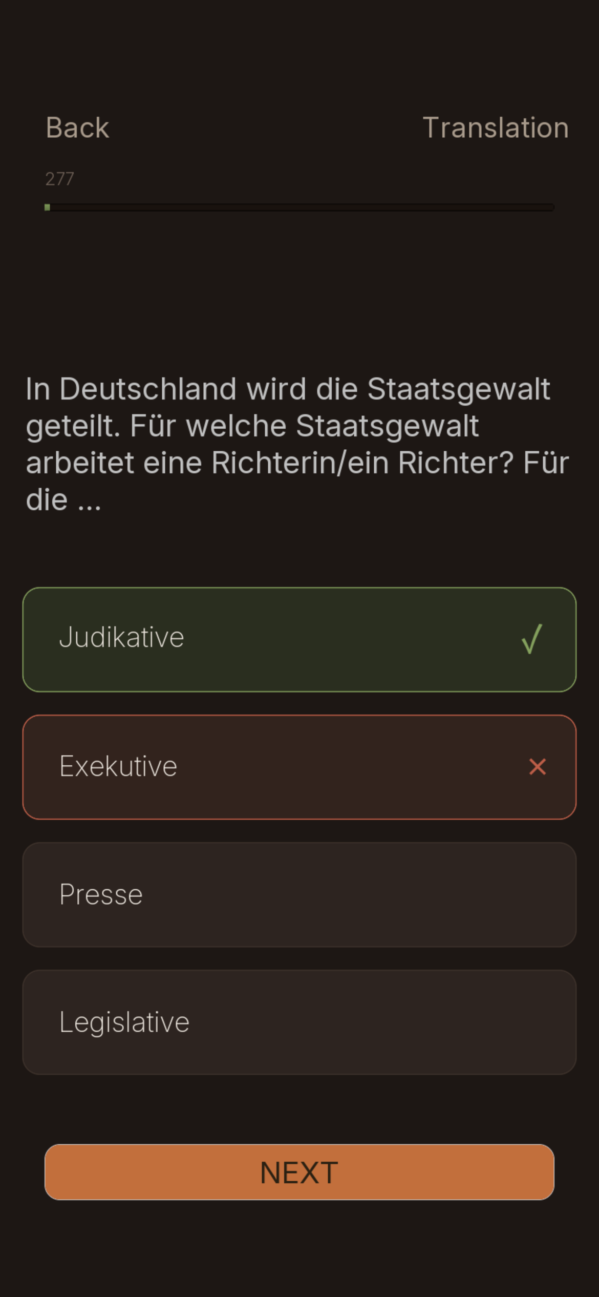 Leben in Deutschland citizenship test question
